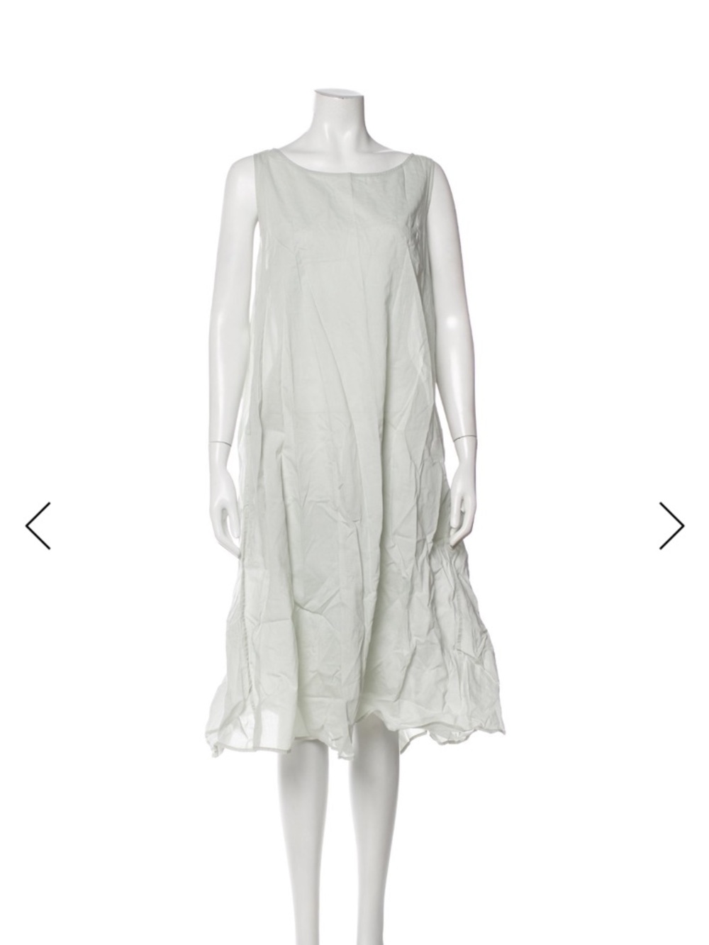 Egg Trading Light Sage Sleeveless A-Line Dress